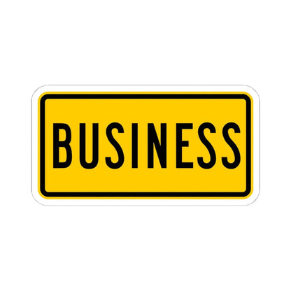Business plate Wyoming (Wyoming) (Road Sign) STICKER Vinyl Kiss-Cut Decal 6 Inch White - The Sticker Space