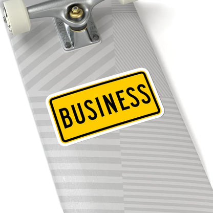 Business plate Wyoming (Wyoming) (Road Sign) STICKER Vinyl Kiss-Cut Decal - The Sticker Space