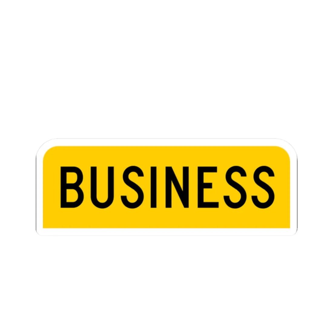 Business plate yellow FL 1956 (Florida) (Road Sign) STICKER Vinyl Kiss-Cut Decal 2 Inch White - The Sticker Space