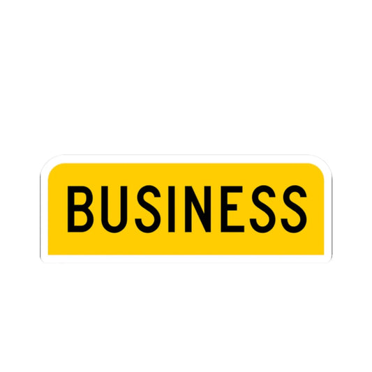 Business plate yellow FL 1956 (Florida) (Road Sign) STICKER Vinyl Kiss-Cut Decal 2 Inch White - The Sticker Space