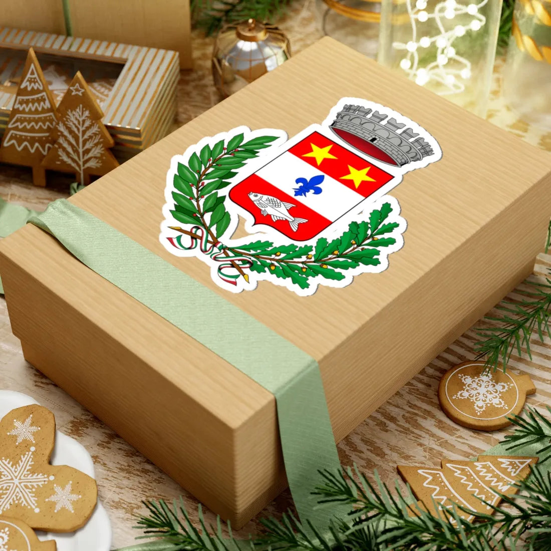 Bussero-Stemma (Italy) (Coat of Arms) STICKER Vinyl Kiss-Cut Decal - The Sticker Space