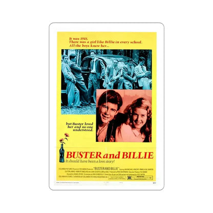 Buster and Billie 1974 Movie Poster STICKER Vinyl Die-Cut Decal - The Sticker Space