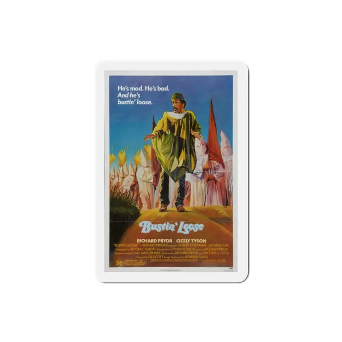 Bustin' Loose 1981 Movie Poster Refrigerator Magnet - The Sticker Space