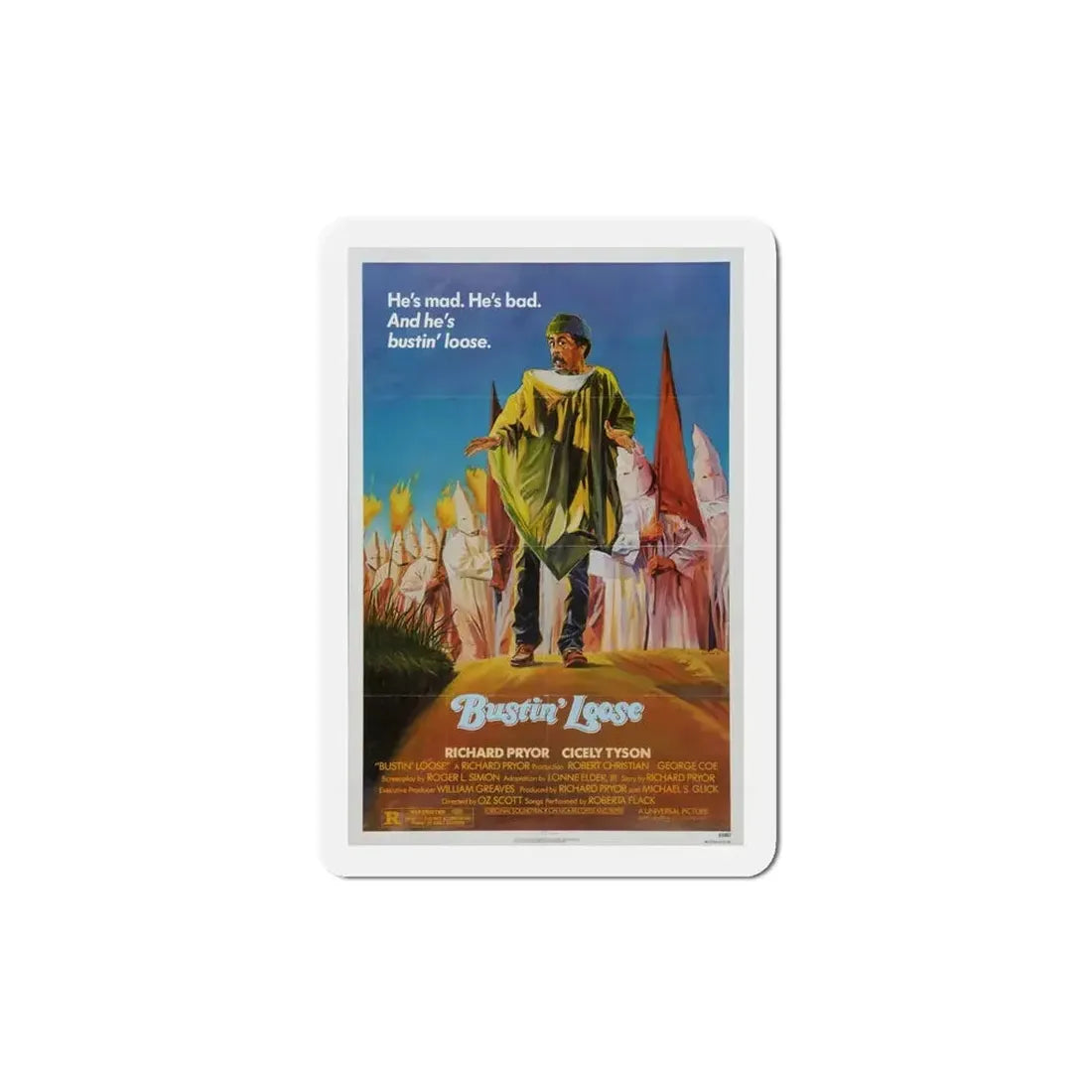 Bustin' Loose 1981 Movie Poster Refrigerator Magnet - The Sticker Space