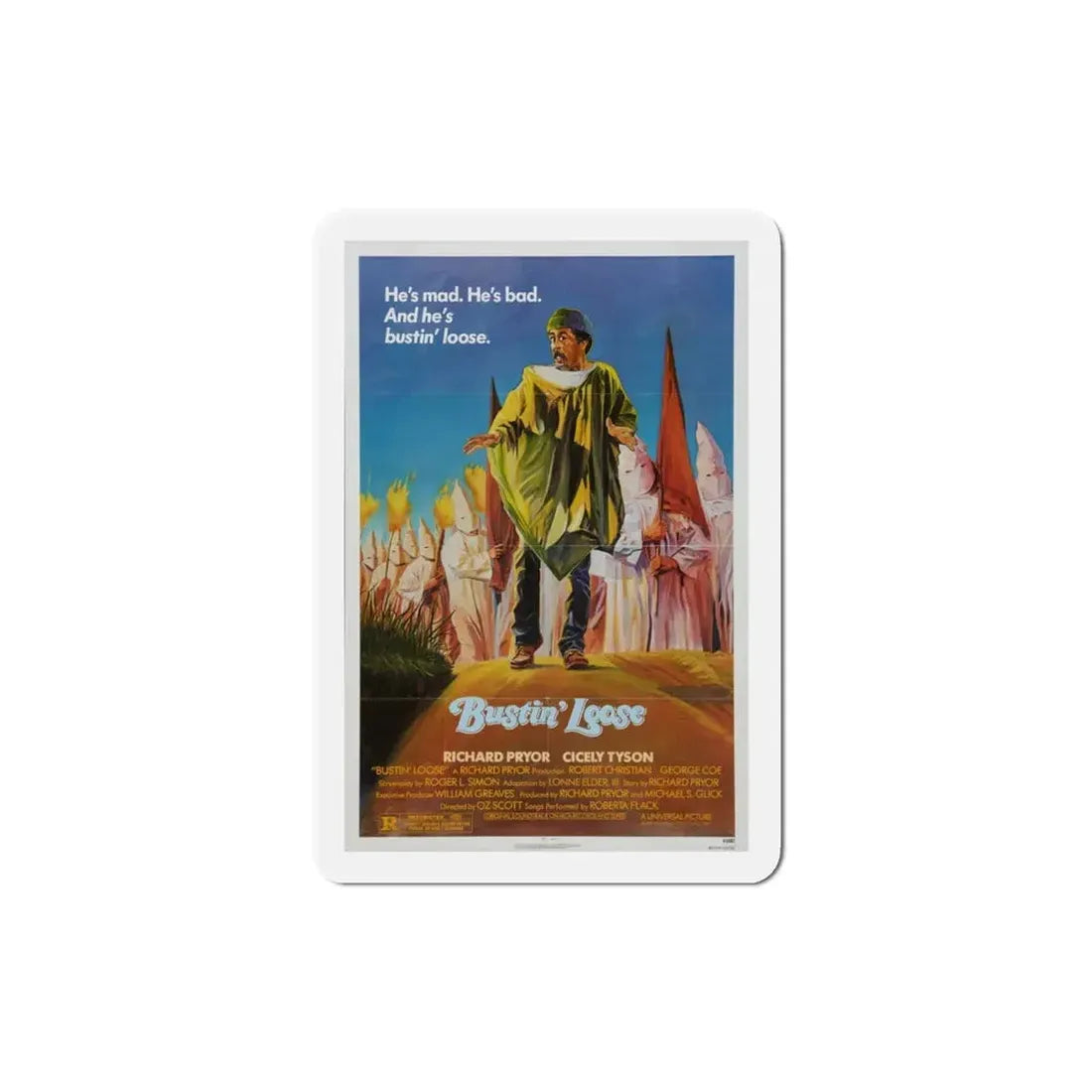 Bustin' Loose 1981 Movie Poster Refrigerator Magnet - The Sticker Space