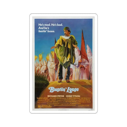 Bustin' Loose 1981 Movie Poster STICKER Vinyl Die-Cut Decal 5 Inch - The Sticker Space
