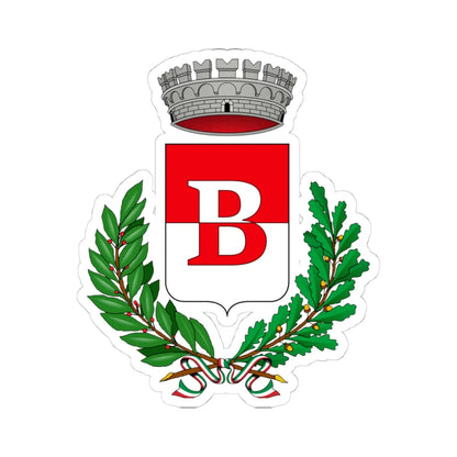 Busto Garolfo-Stemma (Italy) (Coat of Arms) STICKER Vinyl Kiss-Cut Decal 4 Inch White - The Sticker Space