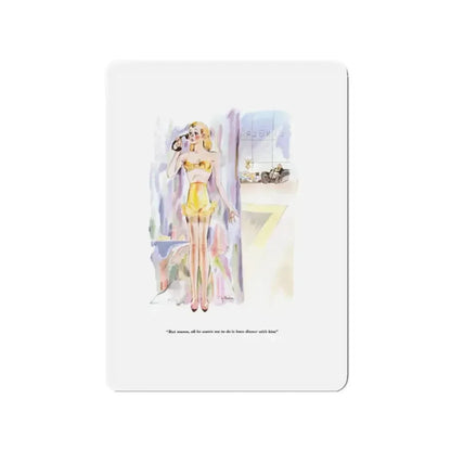 But mama,..., Esquire, January 1934 (Magazine Illustration) Refrigerator Magnet - The Sticker Space