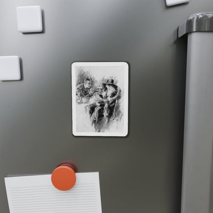 But You Could Go into His Arms, interior magazine illustration (Magazine Illustration) Refrigerator Magnet-The Sticker Space