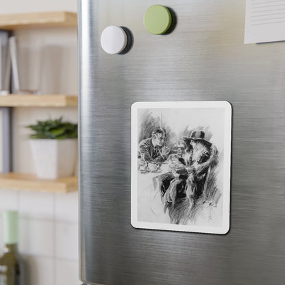 But You Could Go into His Arms, interior magazine illustration (Magazine Illustration) Refrigerator Magnet-The Sticker Space