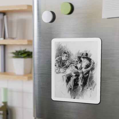 But You Could Go into His Arms, interior magazine illustration (Magazine Illustration) Refrigerator Magnet-The Sticker Space