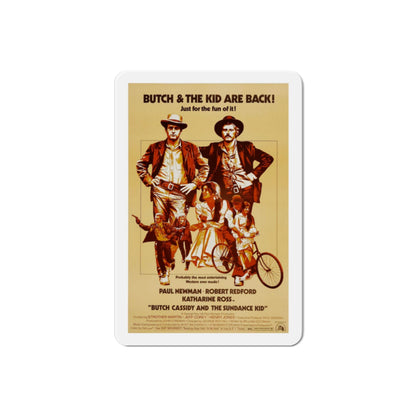 Butch Cassidy and the Sundance Kid 1969 Movie Poster Die-Cut Magnet-2 Inch-The Sticker Space