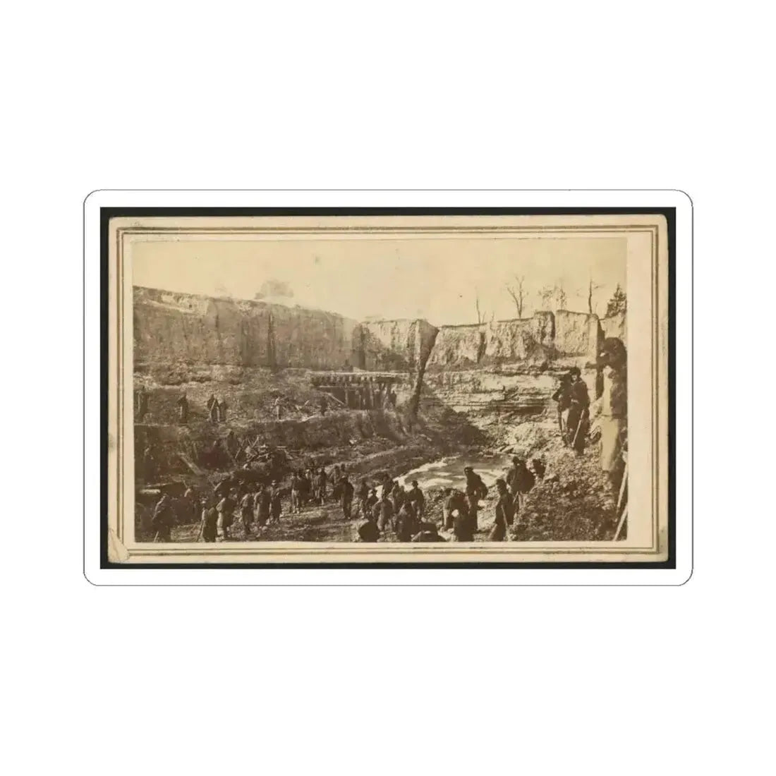 Butler's Dutch Gap Canal, James River, Virginia (U.S. Civil War) STICKER Vinyl Kiss-Cut Decal 6 Inch White - The Sticker Space