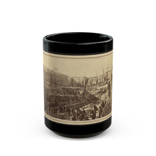 Butler's Dutch Gap Canal, James River, Virginia (U.S. Civil War) Black Coffee Mug