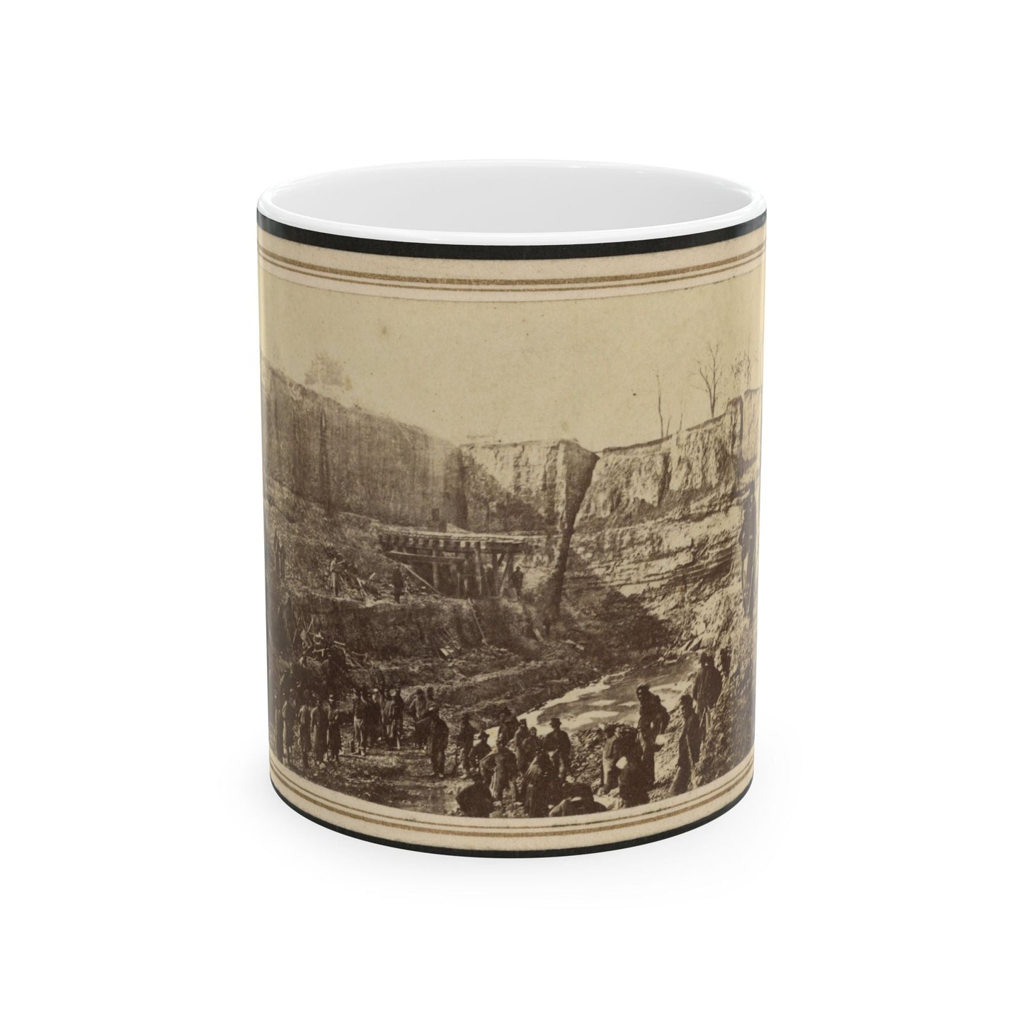 Butler's Dutch Gap Canal, James River, Virginia (U.S. Civil War) White Coffee Mug