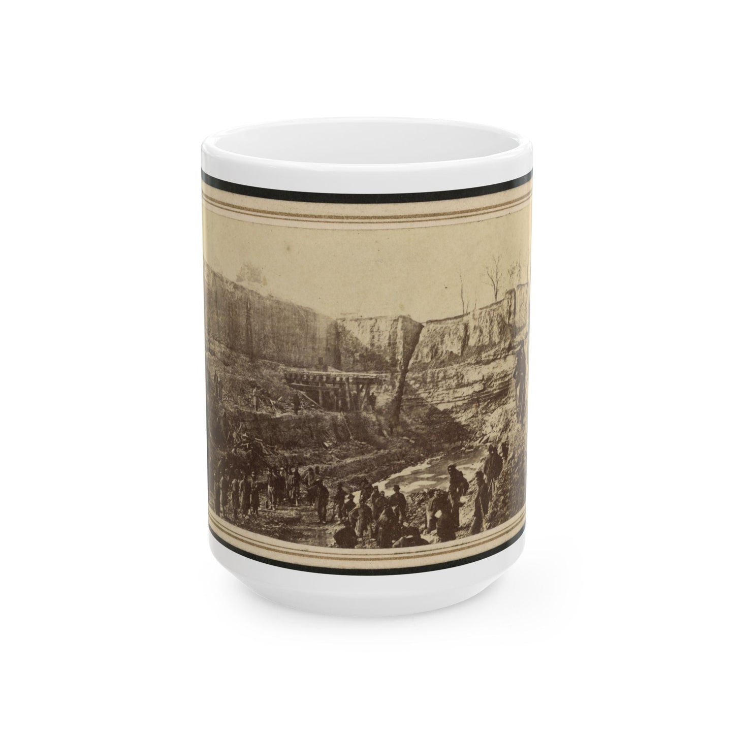 Butler's Dutch Gap Canal, James River, Virginia (U.S. Civil War) White Coffee Mug