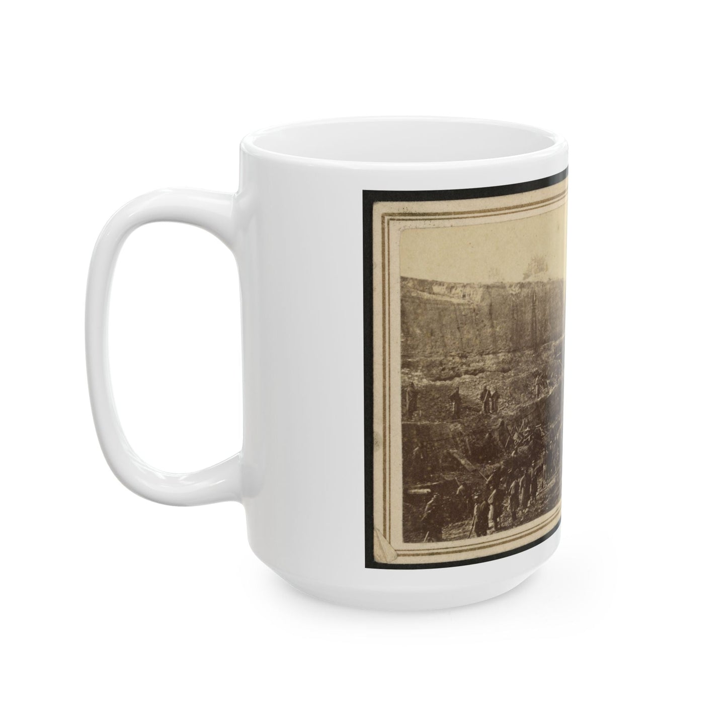 Butler's Dutch Gap Canal, James River, Virginia (U.S. Civil War) White Coffee Mug