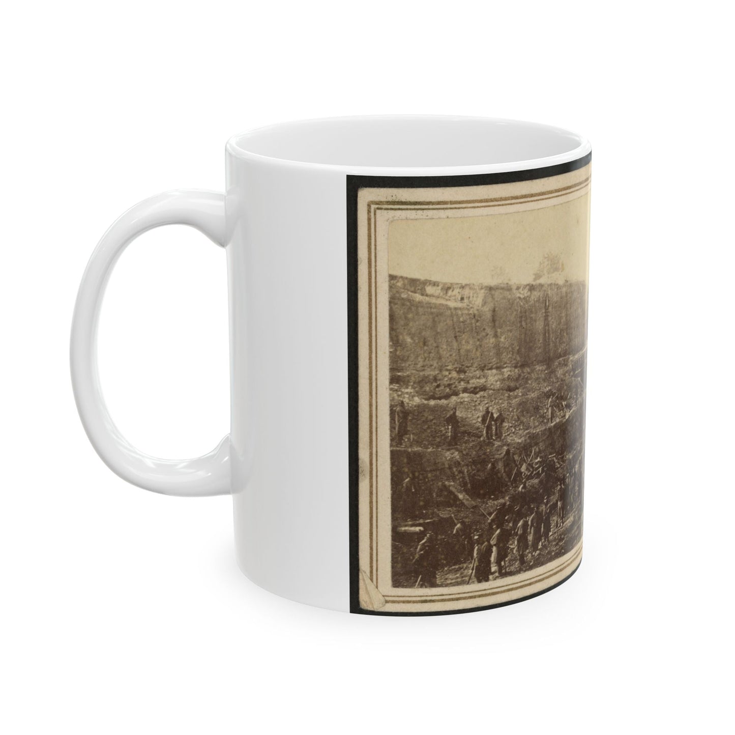 Butler's Dutch Gap Canal, James River, Virginia (U.S. Civil War) White Coffee Mug