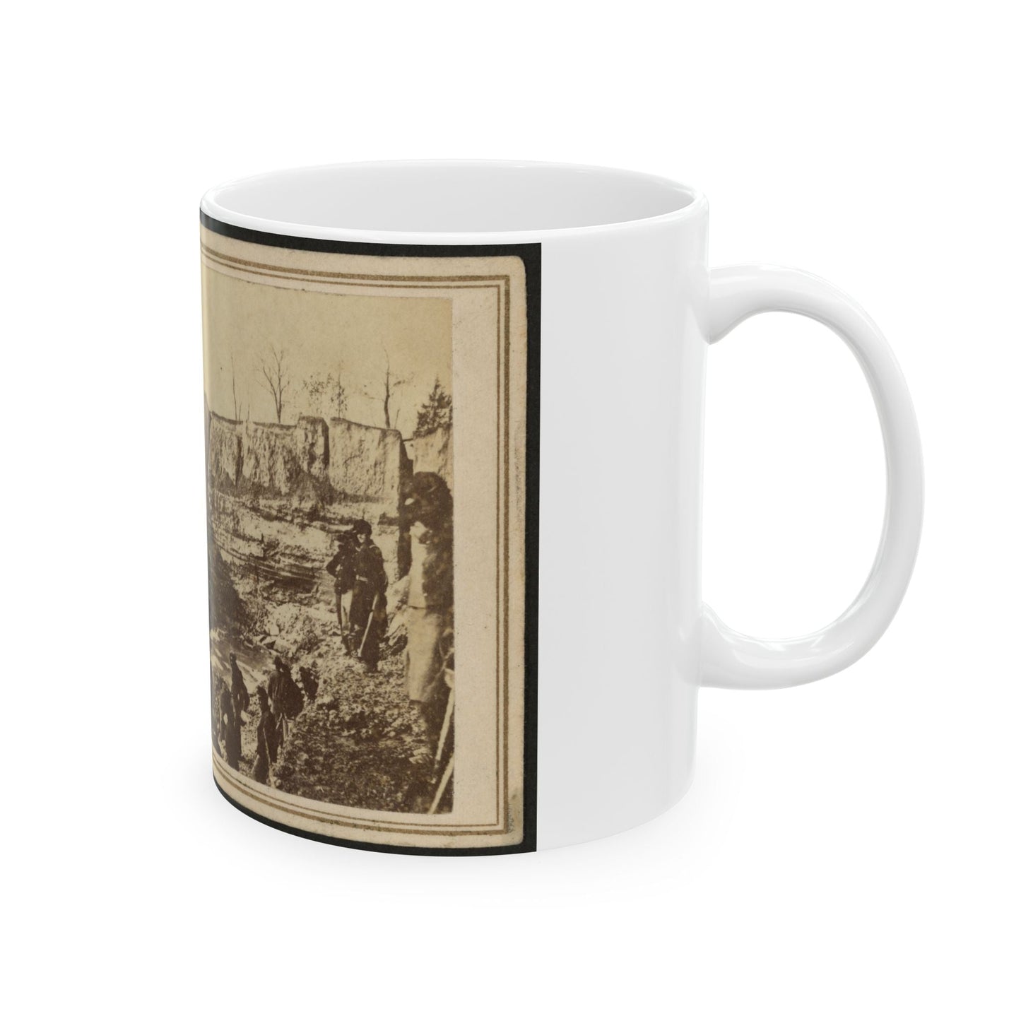 Butler's Dutch Gap Canal, James River, Virginia (U.S. Civil War) White Coffee Mug