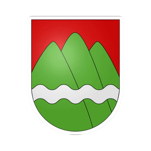 Buttes-coat of arms (Switzerland) (Coat of Arms) STICKER Vinyl Kiss-Cut Decal 2 Inch White - The Sticker Space