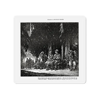 Buying A Dream, Smart Set Magazine, February 1930 (Magazine Illustration) Refrigerator Magnet 2 Inch Die-Cut - The Sticker Space