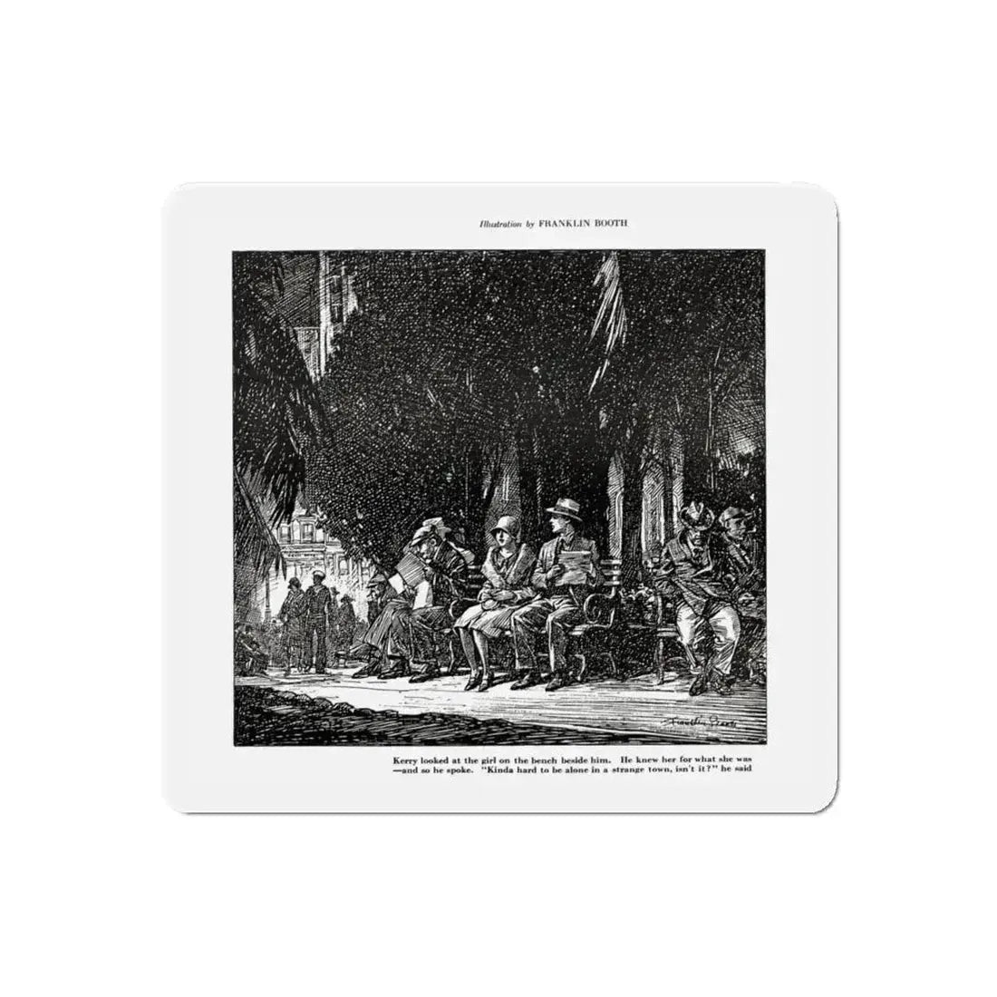 Buying A Dream, Smart Set Magazine, February 1930 (Magazine Illustration) Refrigerator Magnet 5 Inch Die-Cut - The Sticker Space