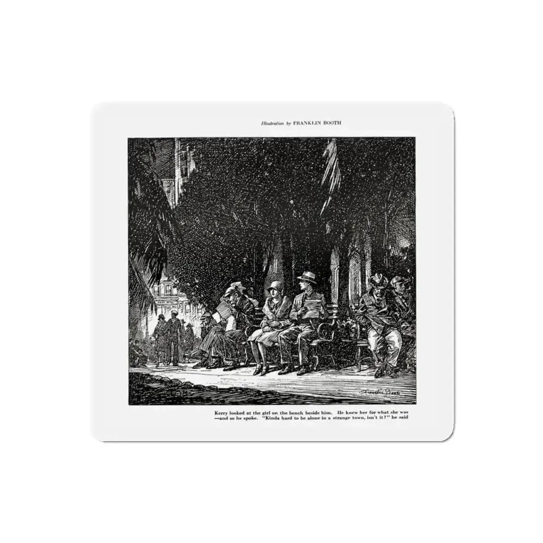 Buying A Dream, Smart Set Magazine, February 1930 (Magazine Illustration) Refrigerator Magnet 6 Inch Die-Cut - The Sticker Space