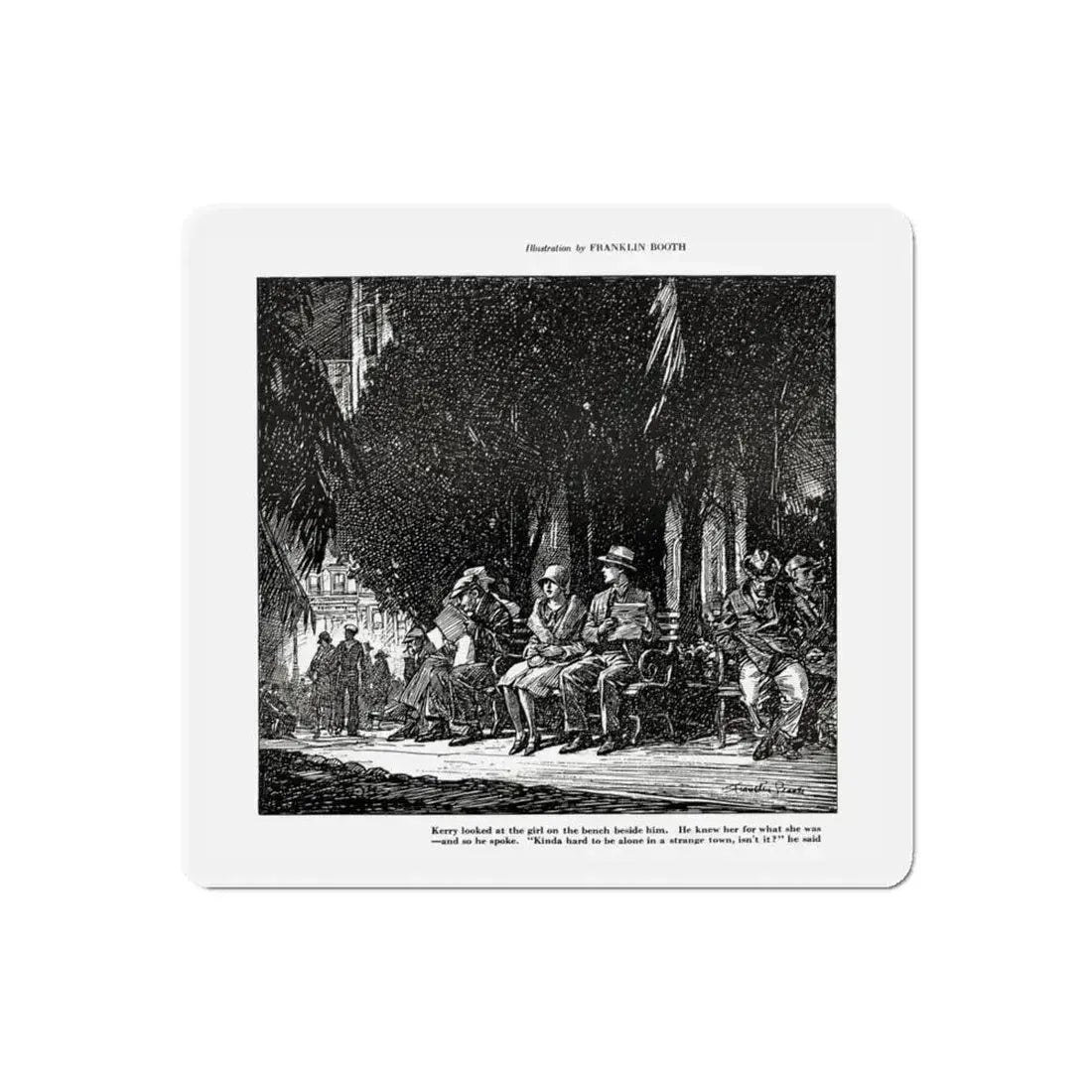 Buying A Dream, Smart Set Magazine, February 1930 (Magazine Illustration) Refrigerator Magnet - The Sticker Space