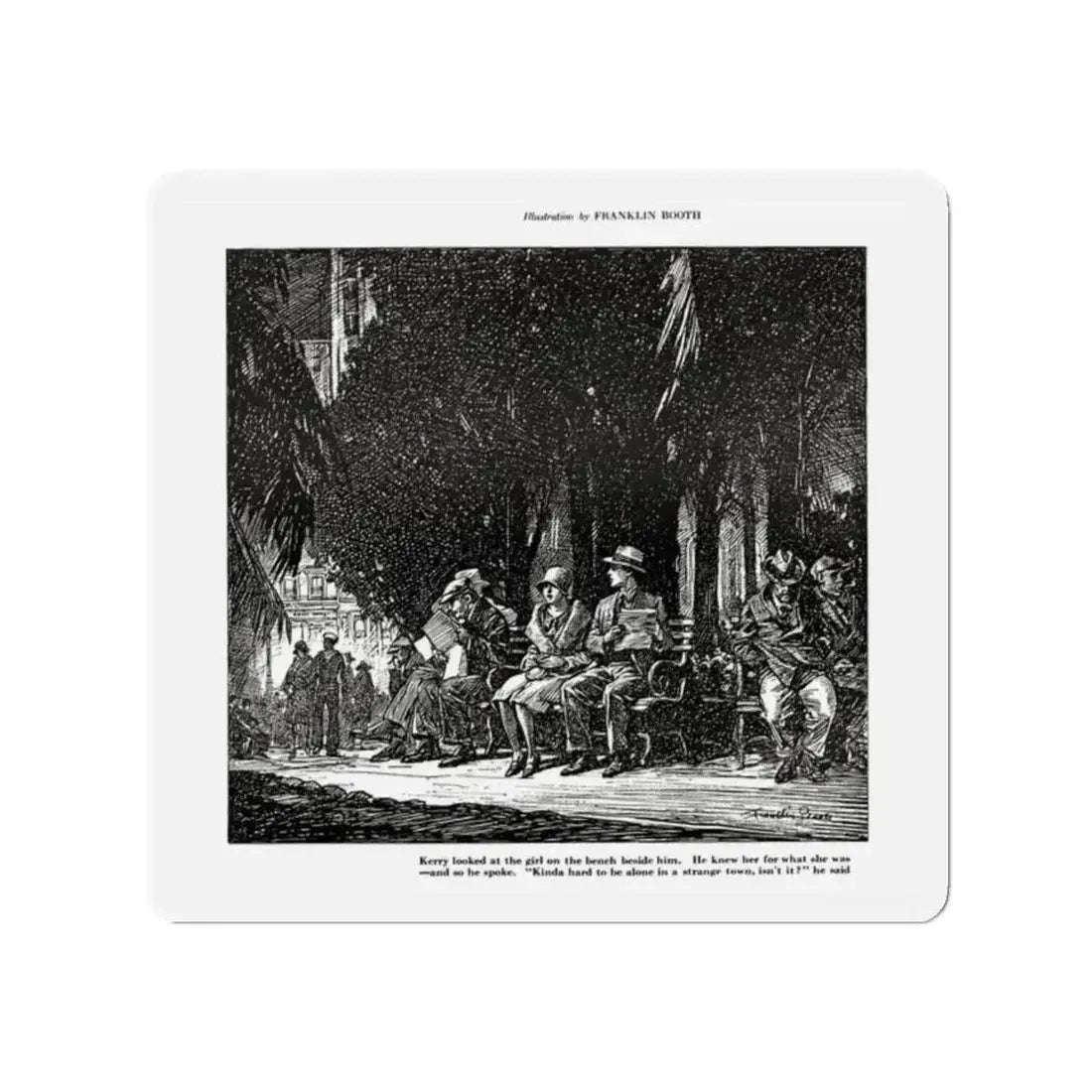 Buying A Dream, Smart Set Magazine, February 1930 (Magazine Illustration) Refrigerator Magnet - The Sticker Space