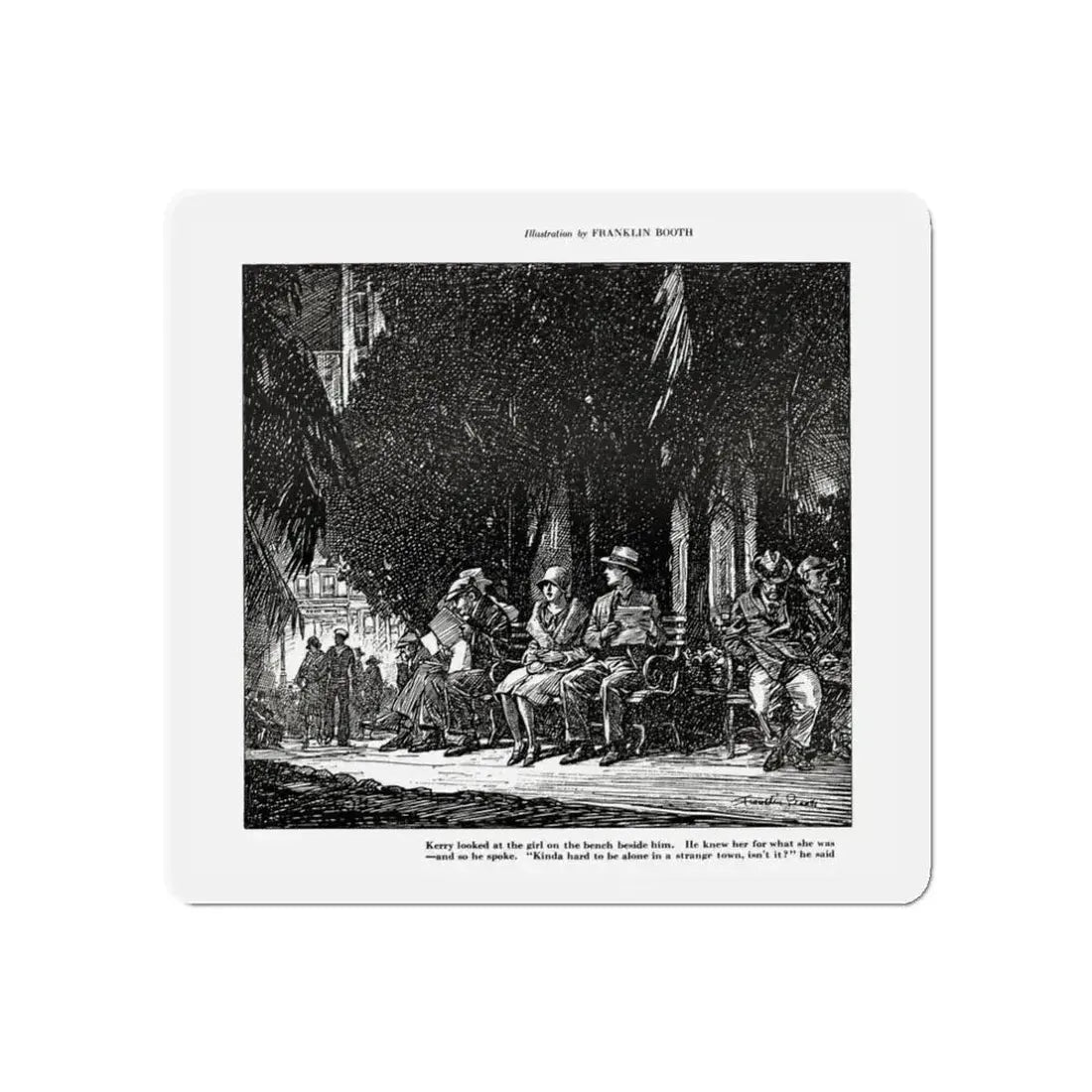 Buying A Dream, Smart Set Magazine, February 1930 (Magazine Illustration) Refrigerator Magnet - The Sticker Space