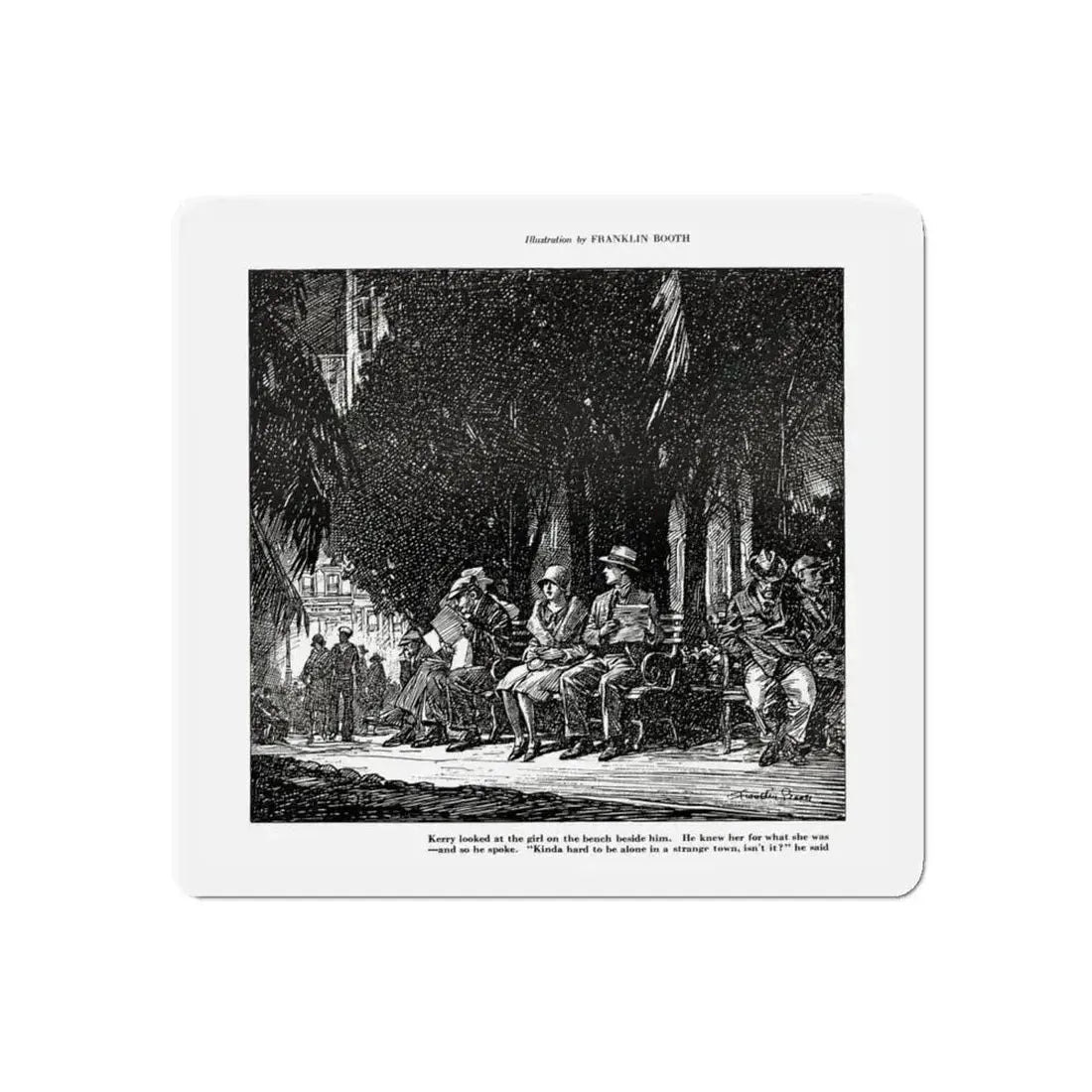 Buying A Dream, Smart Set Magazine, February 1930 (Magazine Illustration) Refrigerator Magnet - The Sticker Space