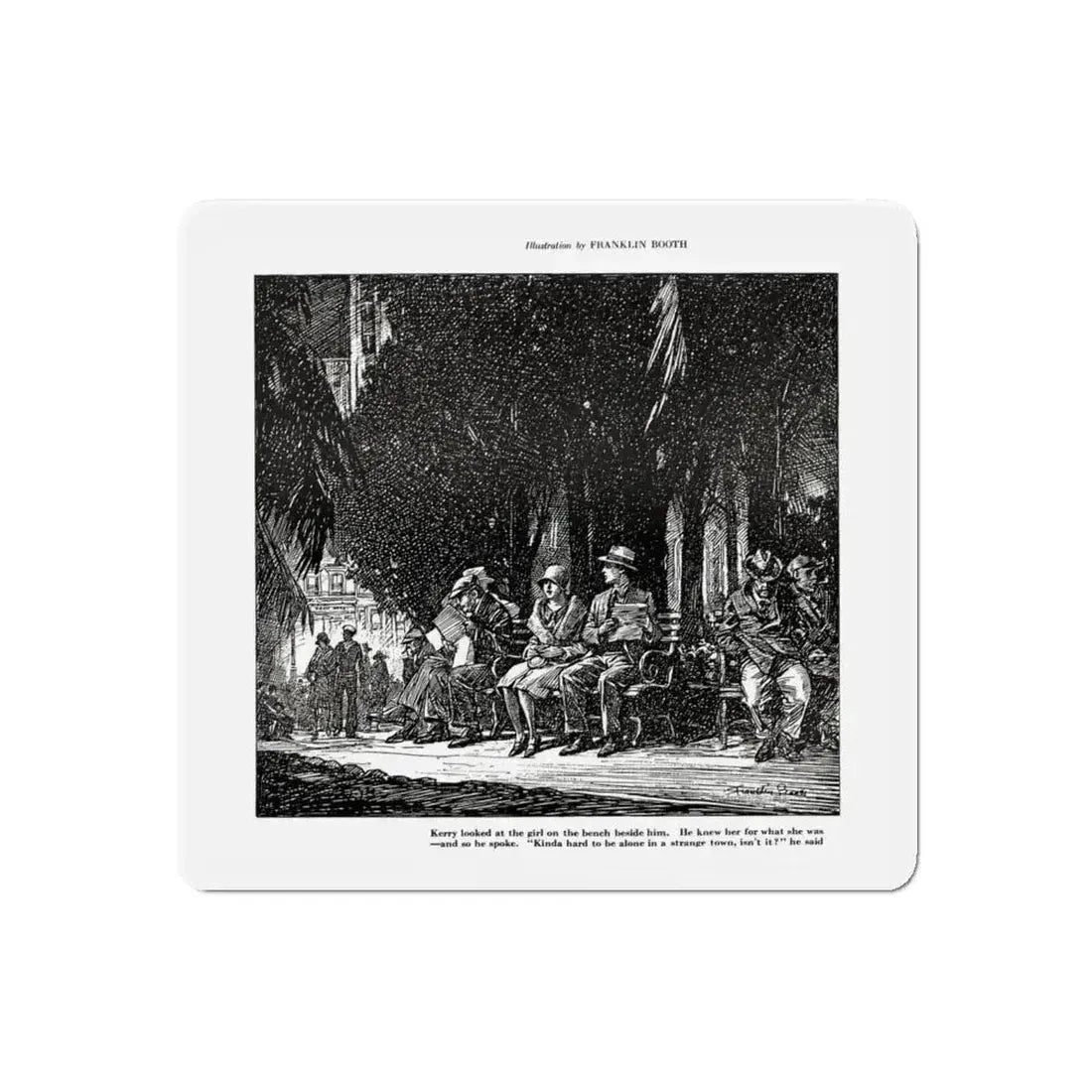 Buying A Dream, Smart Set Magazine, February 1930 (Magazine Illustration) Refrigerator Magnet - The Sticker Space