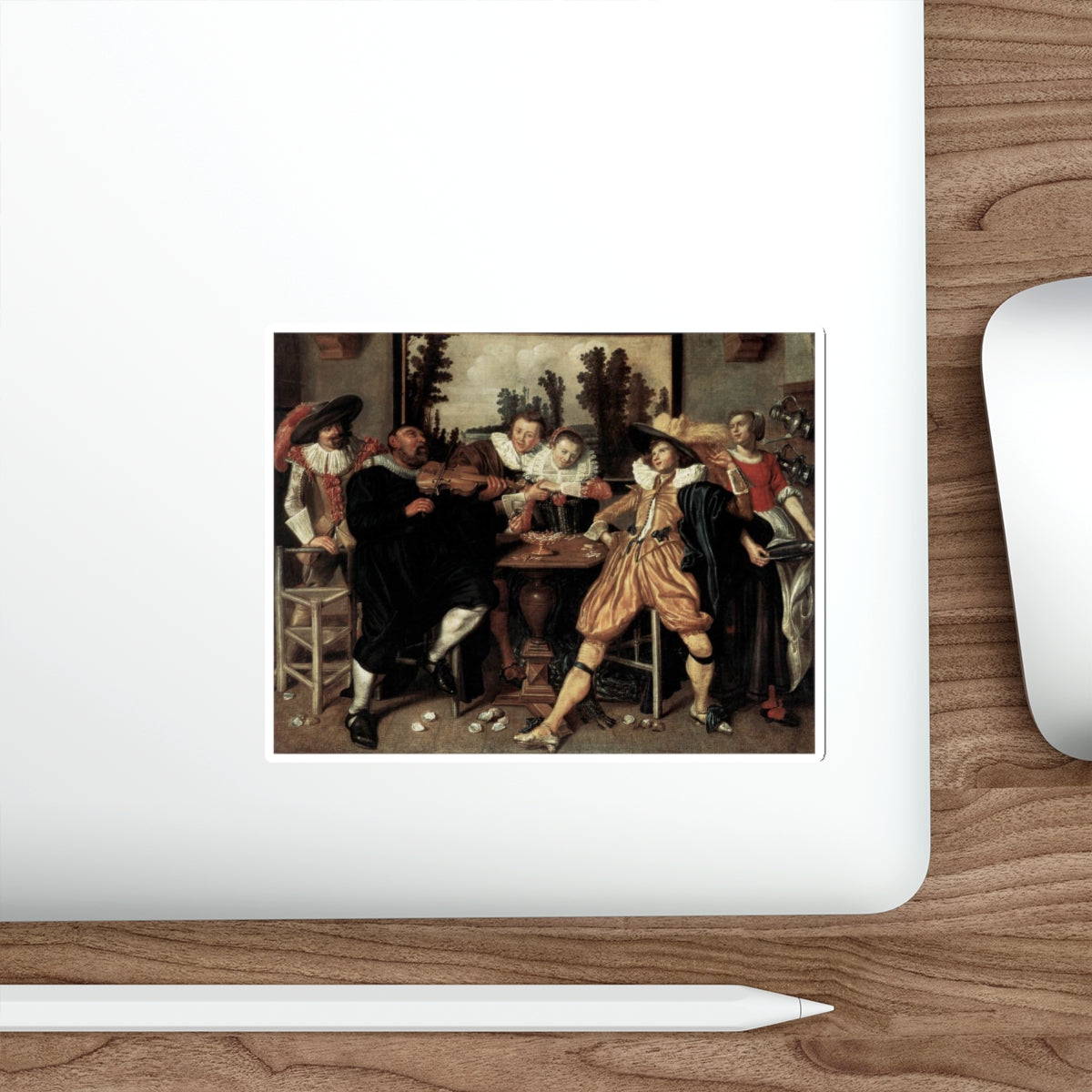 BUYTEWECH, Willem Pietersz - Merry Company3 (Artwork) STICKER Vinyl Die-Cut Decal-The Sticker Space