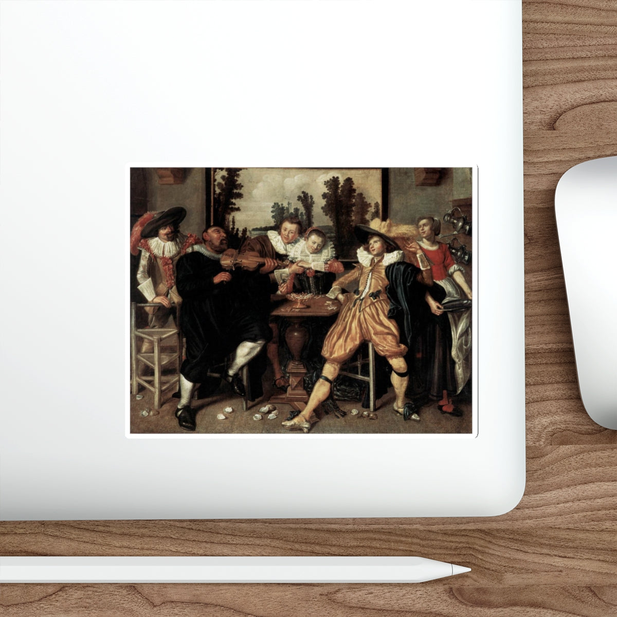 BUYTEWECH, Willem Pietersz - Merry Company3 (Artwork) STICKER Vinyl Die-Cut Decal-The Sticker Space