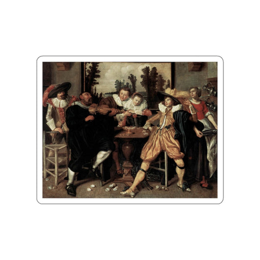 BUYTEWECH, Willem Pietersz - Merry Company3 (Artwork) STICKER Vinyl Die-Cut Decal-White-The Sticker Space