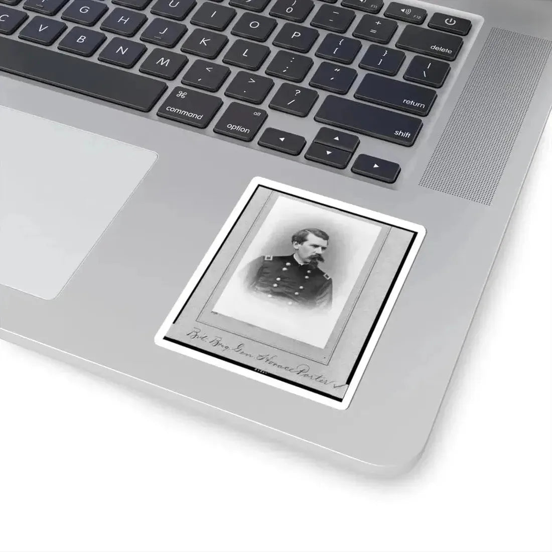 Bv't. Brig. Gen. Horace Porter, Half-Length Portrait, Facing Right (U.S. Civil War) STICKER Vinyl Kiss-Cut Decal - The Sticker Space