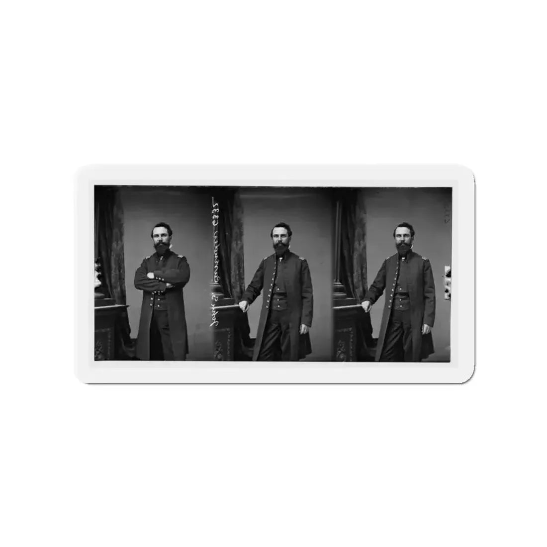 Bvt. Brig. Gen. John S. Cavender (1st Mo. Light Artillery) (U.S. Civil War) Refrigerator Magnet 3 Inch Die-Cut - The Sticker Space