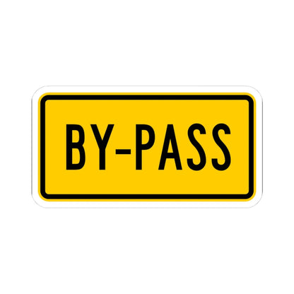 By-pass plate Wyoming (Wyoming) (Road Sign) STICKER Vinyl Kiss-Cut Decal 3 Inch White - The Sticker Space