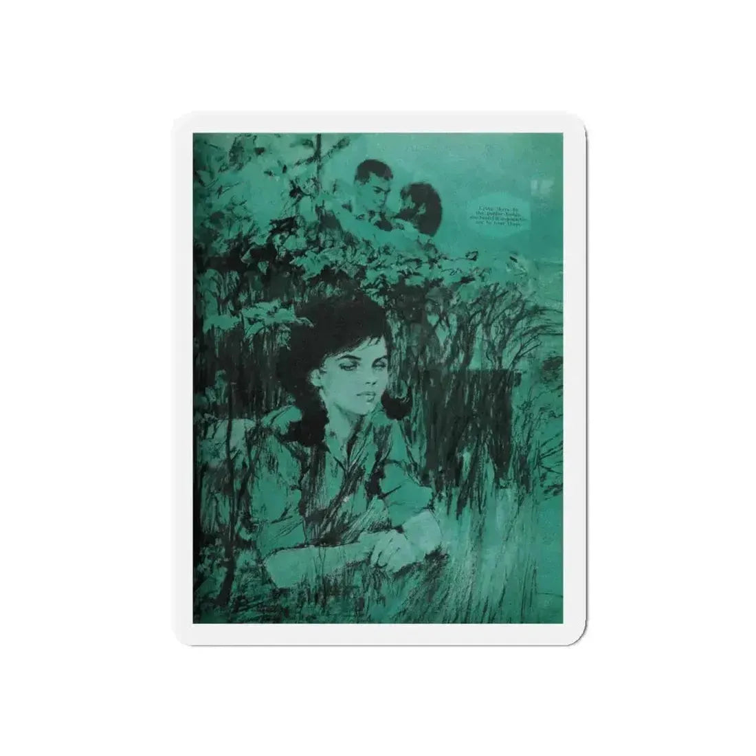 By The Poplars, Woman's Day, July 1965 (Magazine Illustration) Refrigerator Magnet - The Sticker Space