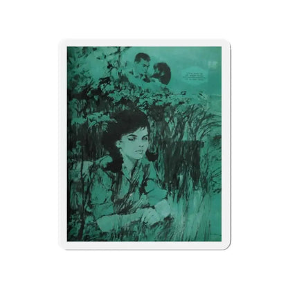 By The Poplars, Woman's Day, July 1965 (Magazine Illustration) Refrigerator Magnet - The Sticker Space