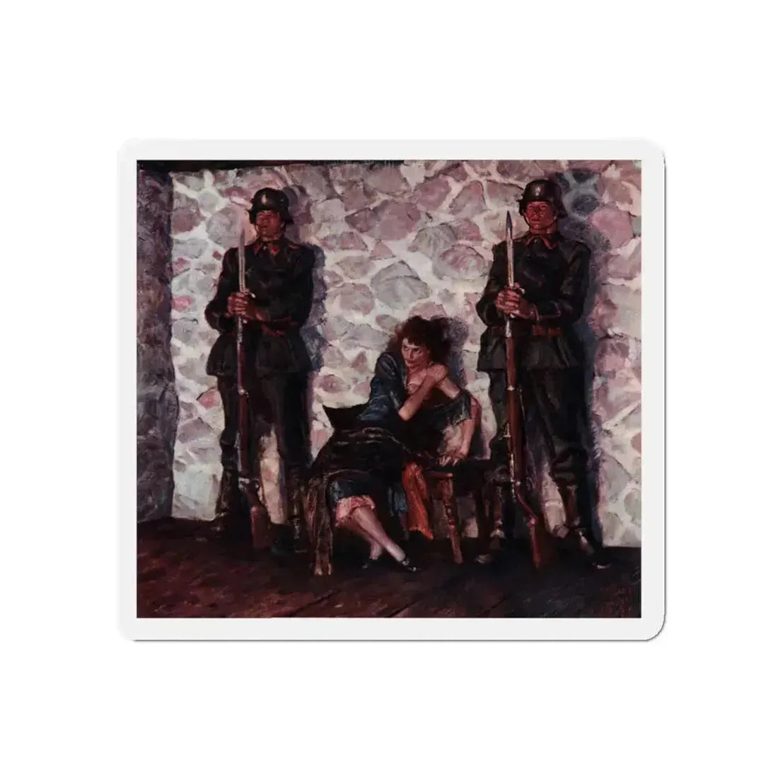 By Way of the Torch, The American Magazine, January 1942 (Magazine Illustration) Refrigerator Magnet 5 Inch - The Sticker Space