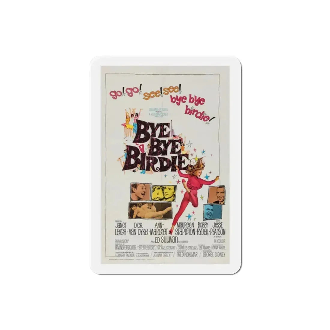 Bye Bye Birdie 1963 Movie Poster Refrigerator Magnet 2 Inch - The Sticker Space