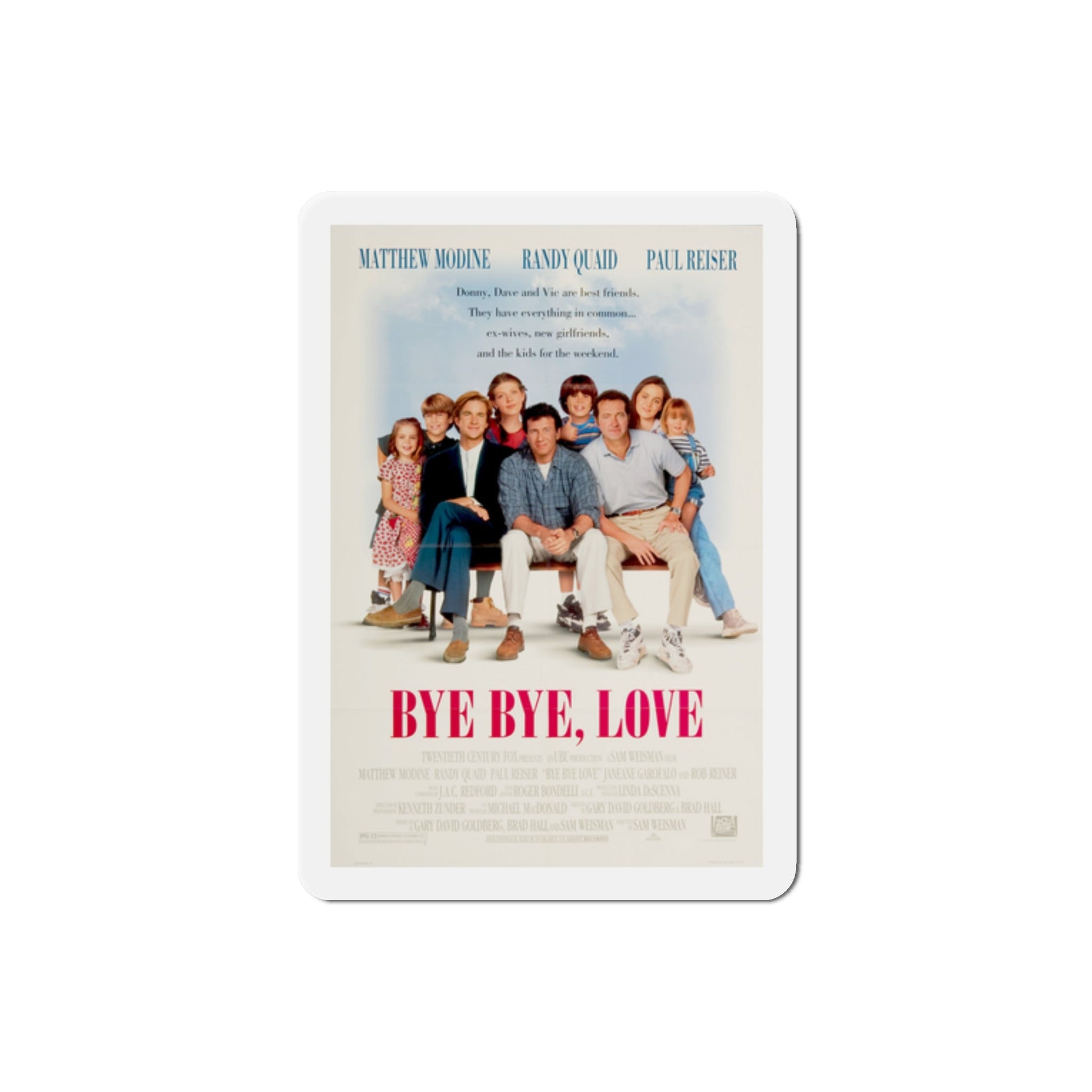 Bye Bye Love 1995 Movie Poster Die-Cut Magnet-2" x 2"-The Sticker Space