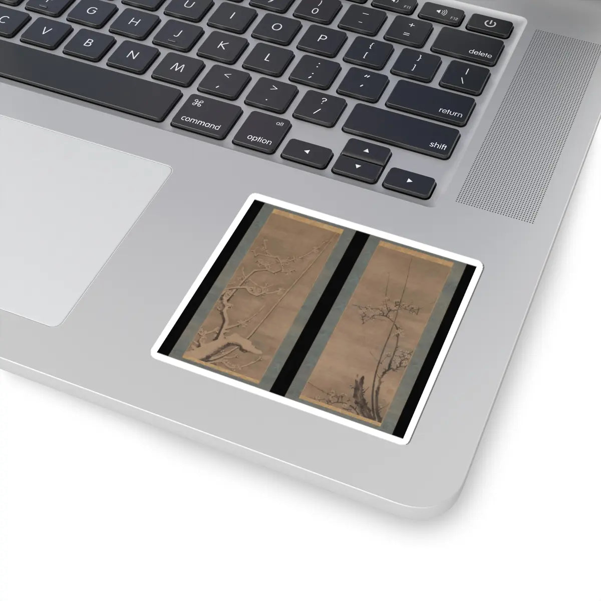 Byōsen Myōshitsu - Ink Plum - 15th century v1 - STICKER Vinyl Kiss-Cut Decal