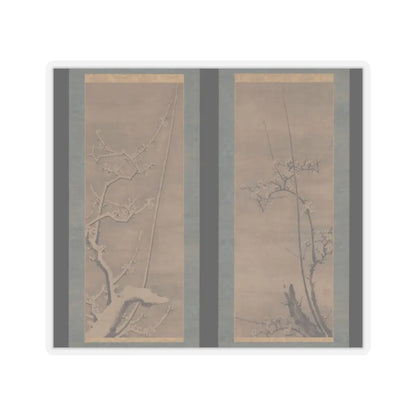 Byōsen Myōshitsu - Ink Plum - 15th century v1 - STICKER Vinyl Kiss-Cut Decal