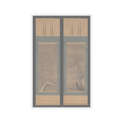 Byōsen Myōshitsu - Ink Plum - 15th century v2 - STICKER Vinyl Kiss-Cut Decal