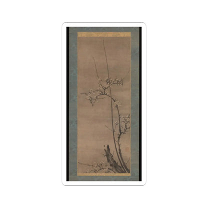Byōsen Myōshitsu - Ink Plum - 15th century v3 - STICKER Vinyl Kiss-Cut Decal
