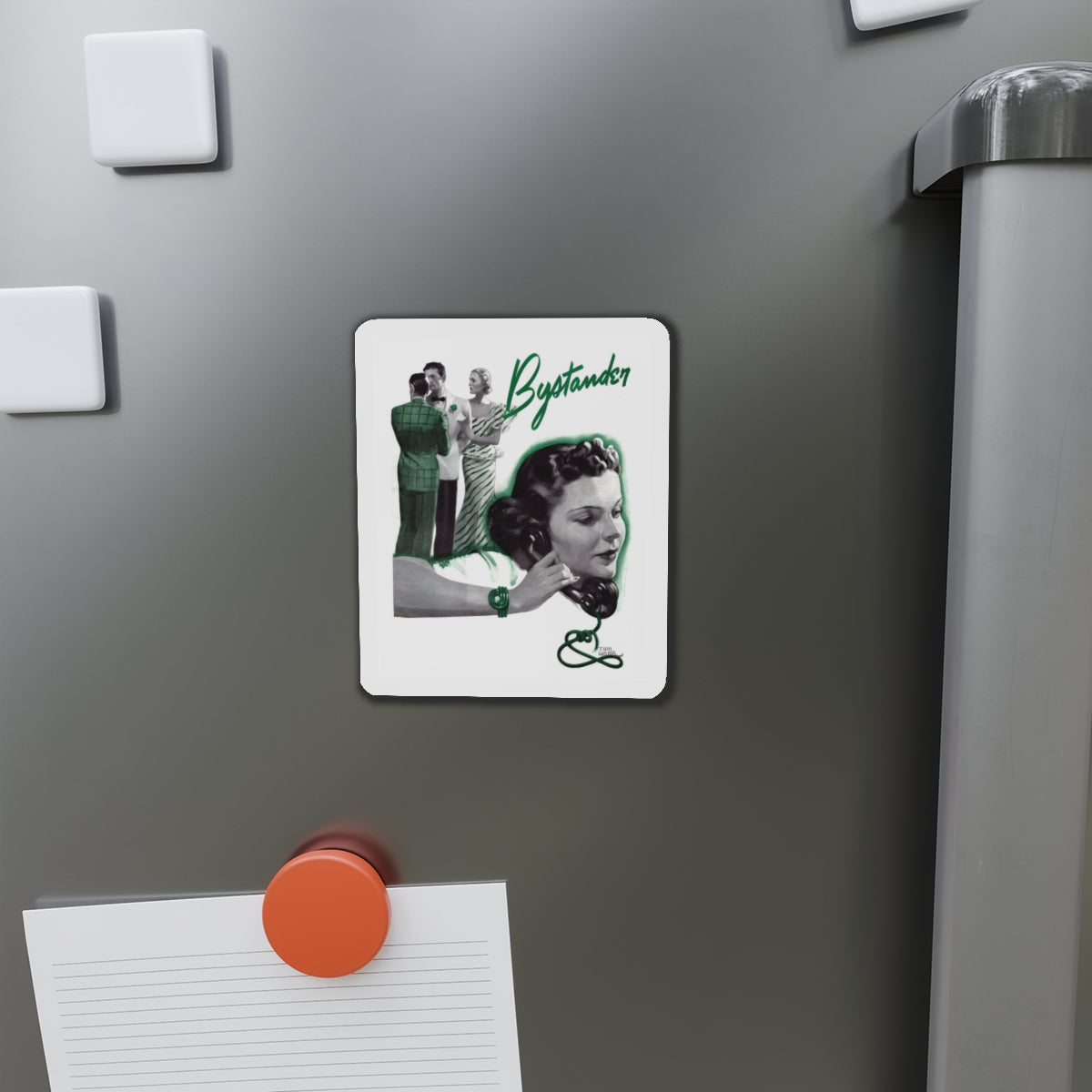 Bystander, 1937 (Magazine Illustration) Refrigerator Magnet-The Sticker Space