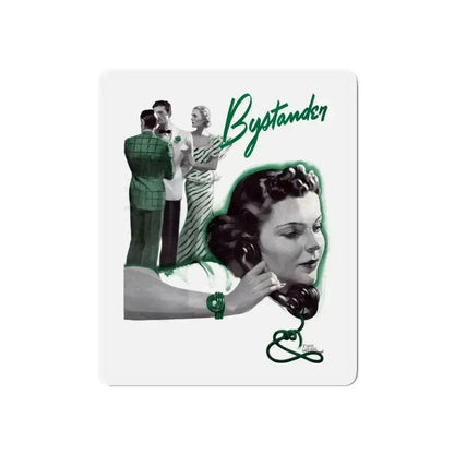 Bystander, 1937 (Magazine Illustration) Refrigerator Magnet 6 Inch - The Sticker Space