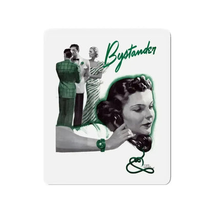 Bystander, 1937 (Magazine Illustration) Refrigerator Magnet - The Sticker Space